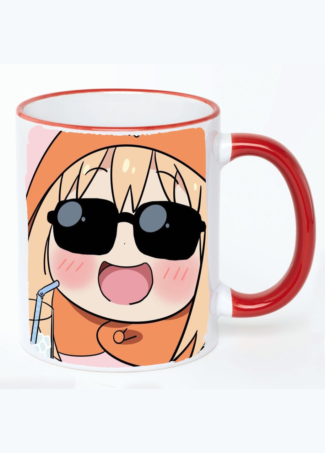 Чашка Дворічна сестричка Умару Аніме #006 (кухоль, кухоль) Біла з Червоною ручкою 330 мл No Brand (322715263)