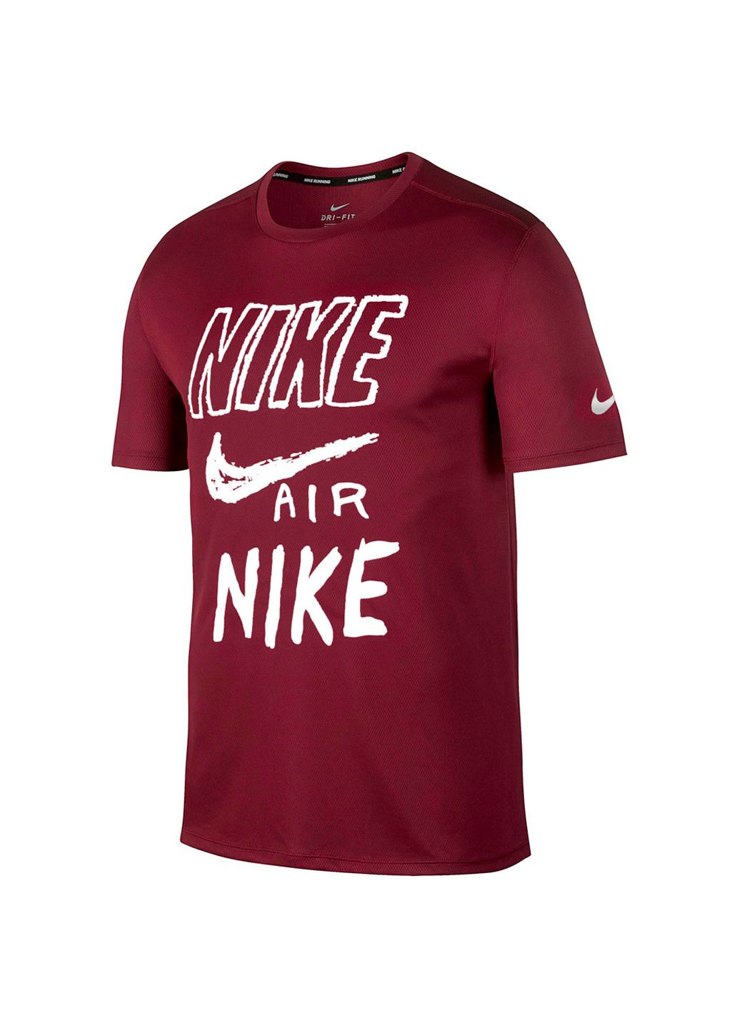 Красная мужская футболка Nike Breathe Run Top SS