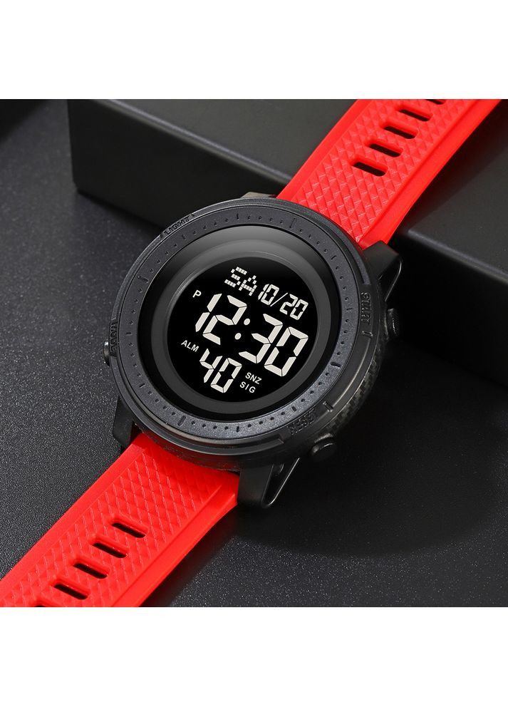 Часы 2215RD Red для мужчин с водонепроницаемостью 50м электронные спортивные часы с будильником ProDobro (367266984)