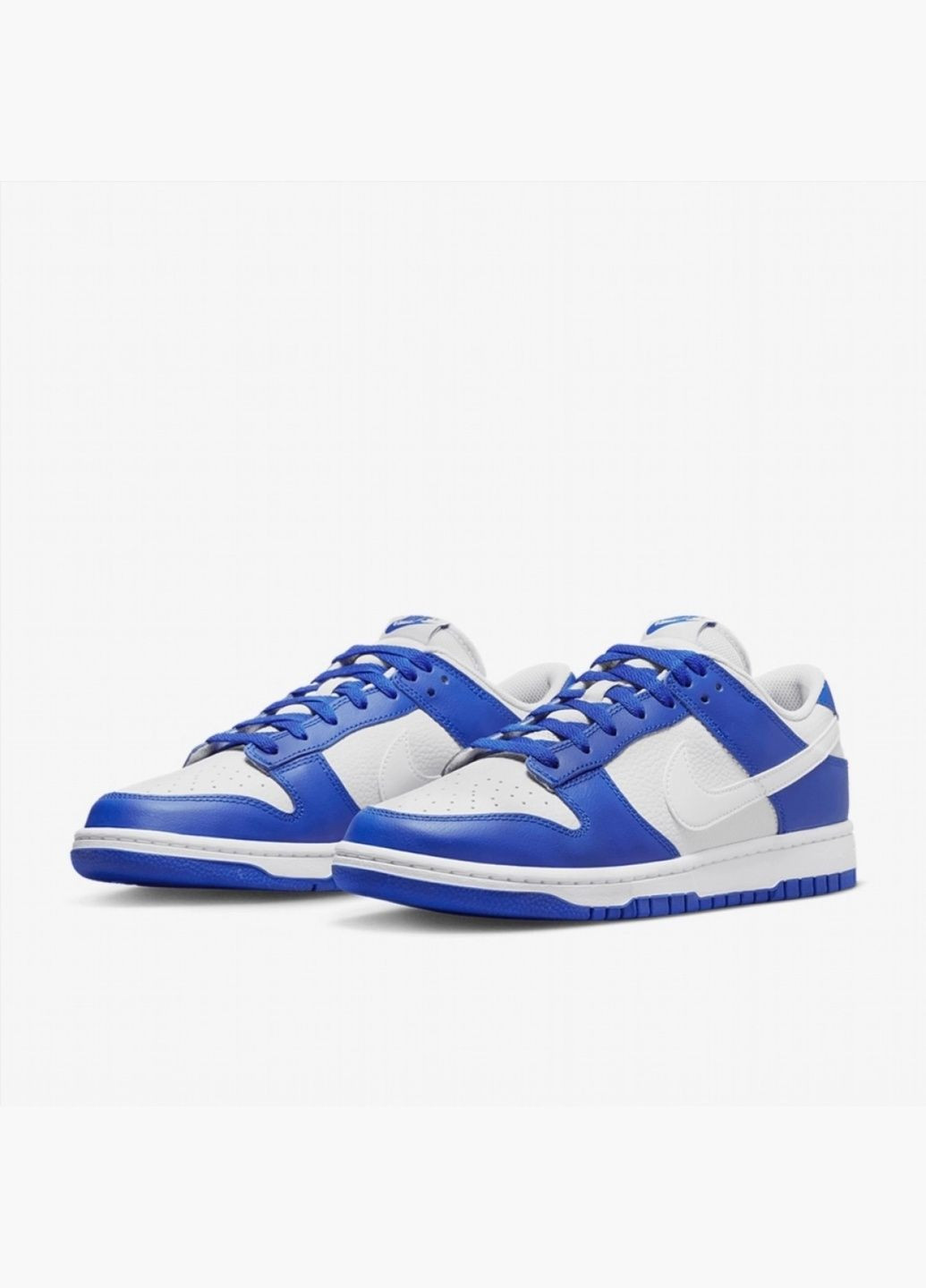 Білі всесезонні кросівки унісекс sportswear dunk low white/blue fn3416-001 Nike
