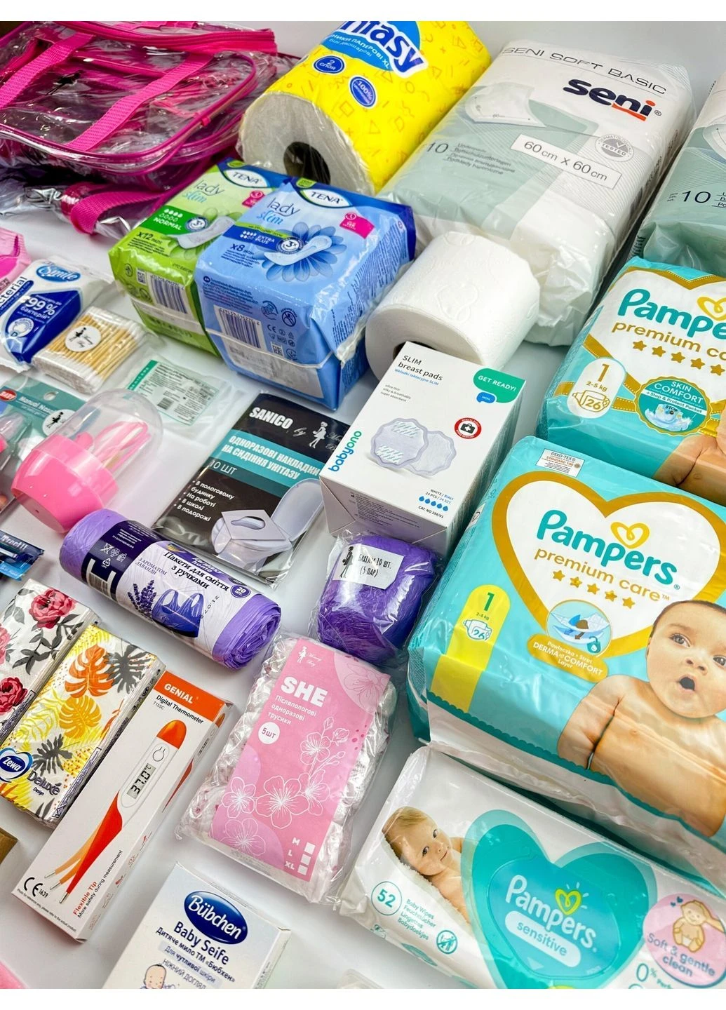 Сумка в пологовий будинок Premium 2в1 (48 одиниць) - для дівчинки Mommy Bag (277372061)