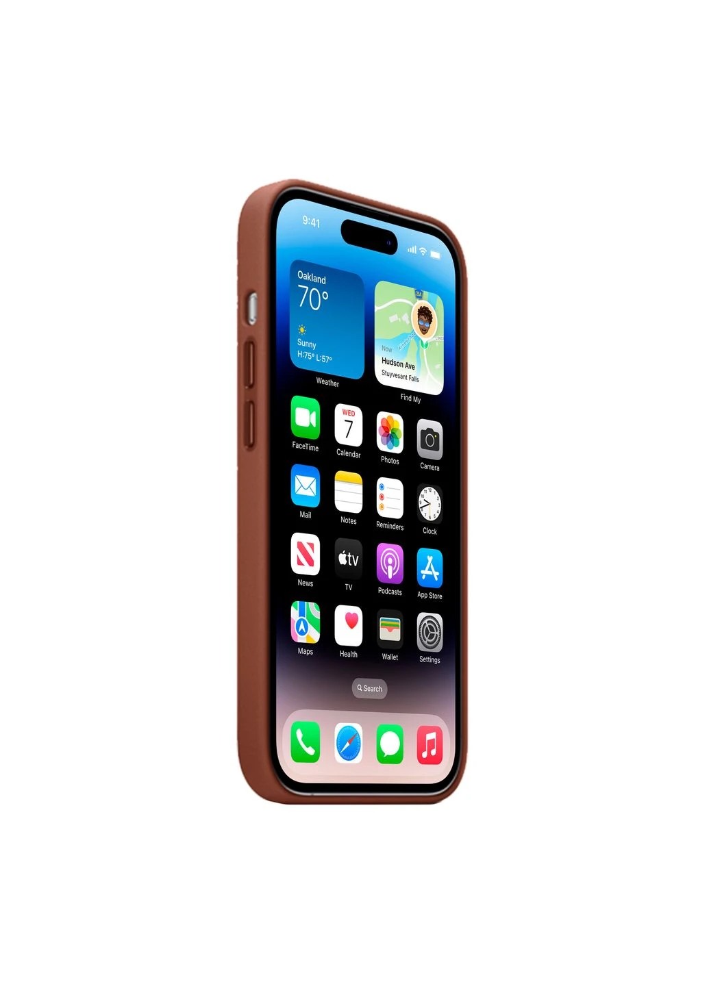 Чехол Leather Case with MagSafe для iPhone 15 Plus Цвет Indigo Blue No Brand Apple iPhone 15 Plus 2023 (336153209)