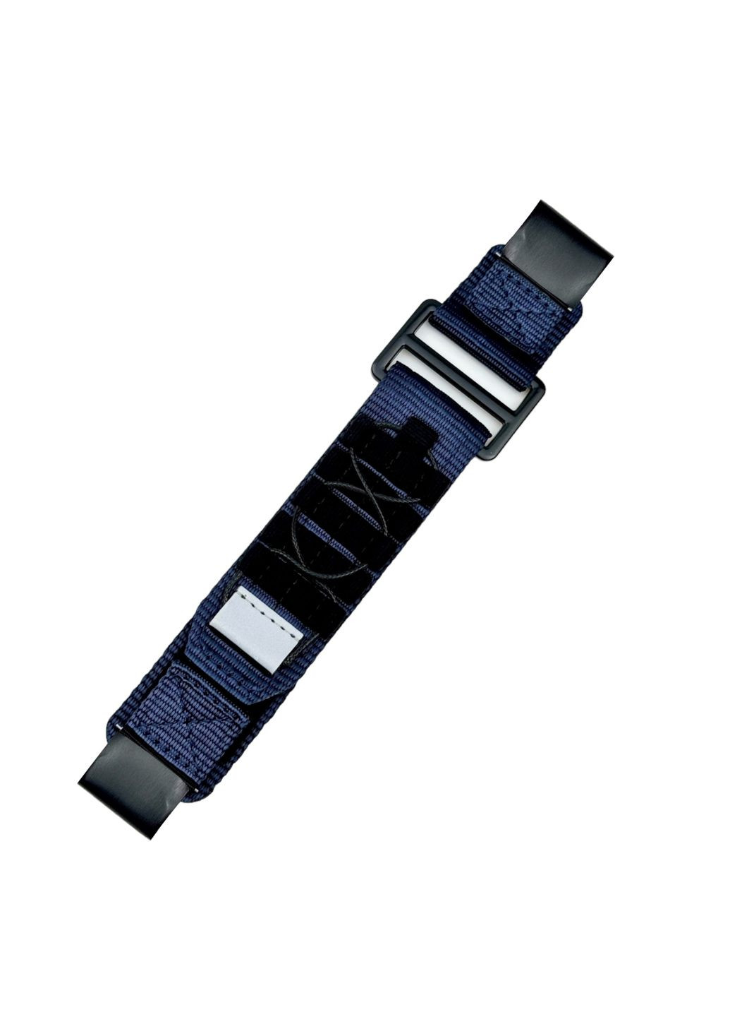 Ремінець для годинника Nylon Pro Garmin з липучкою синій 22 мм ремінь нейлоновий для чоловіків жінок унісекс ProDobro (367265789)