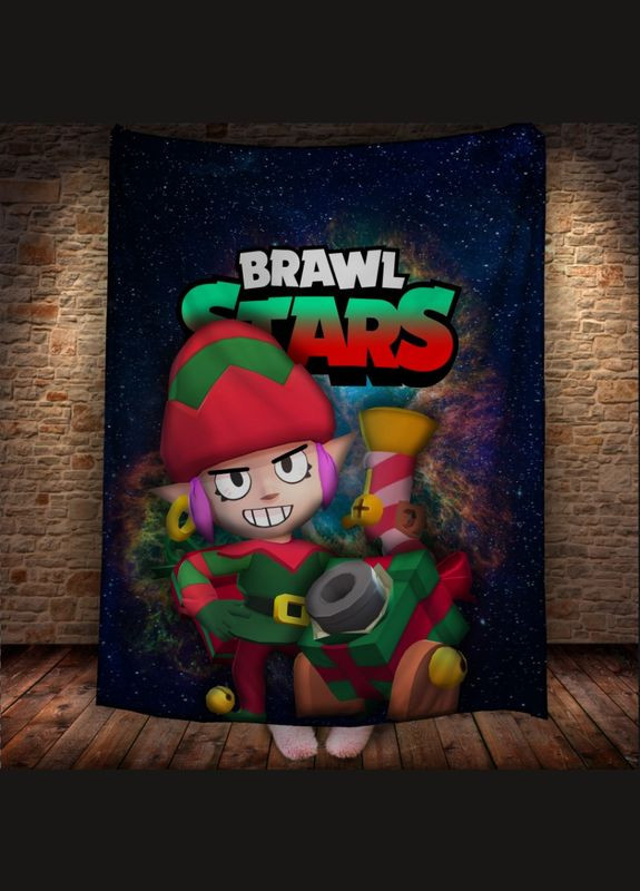 Плед с 3D-принтом на тему Brawl Stars Герои Бравл Старс - Плед с 3D-принтом на тему Brawl Stars Герои Бравл Старс Перша Креативна мануфактура PERFECTUS Плед (301869012)