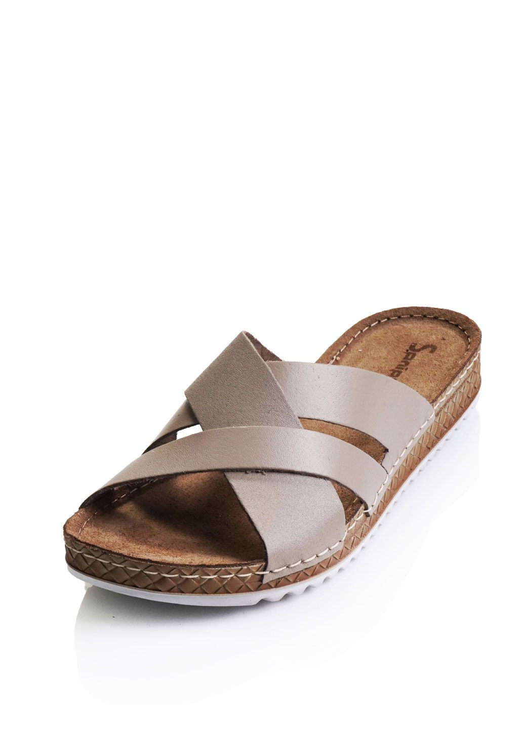 Бежевые шлепанцы Sanipur