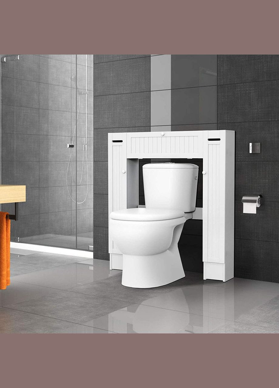 Стеллаж над унитазом из дерева Адбай зефир (СУТ-002320) No Brand (328293456)