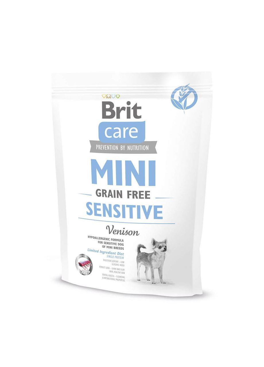 Сухий корм для дорослих собак мініатюрних порід із чутливим травленням Sensitive Grain Free Brit Care (279568634)