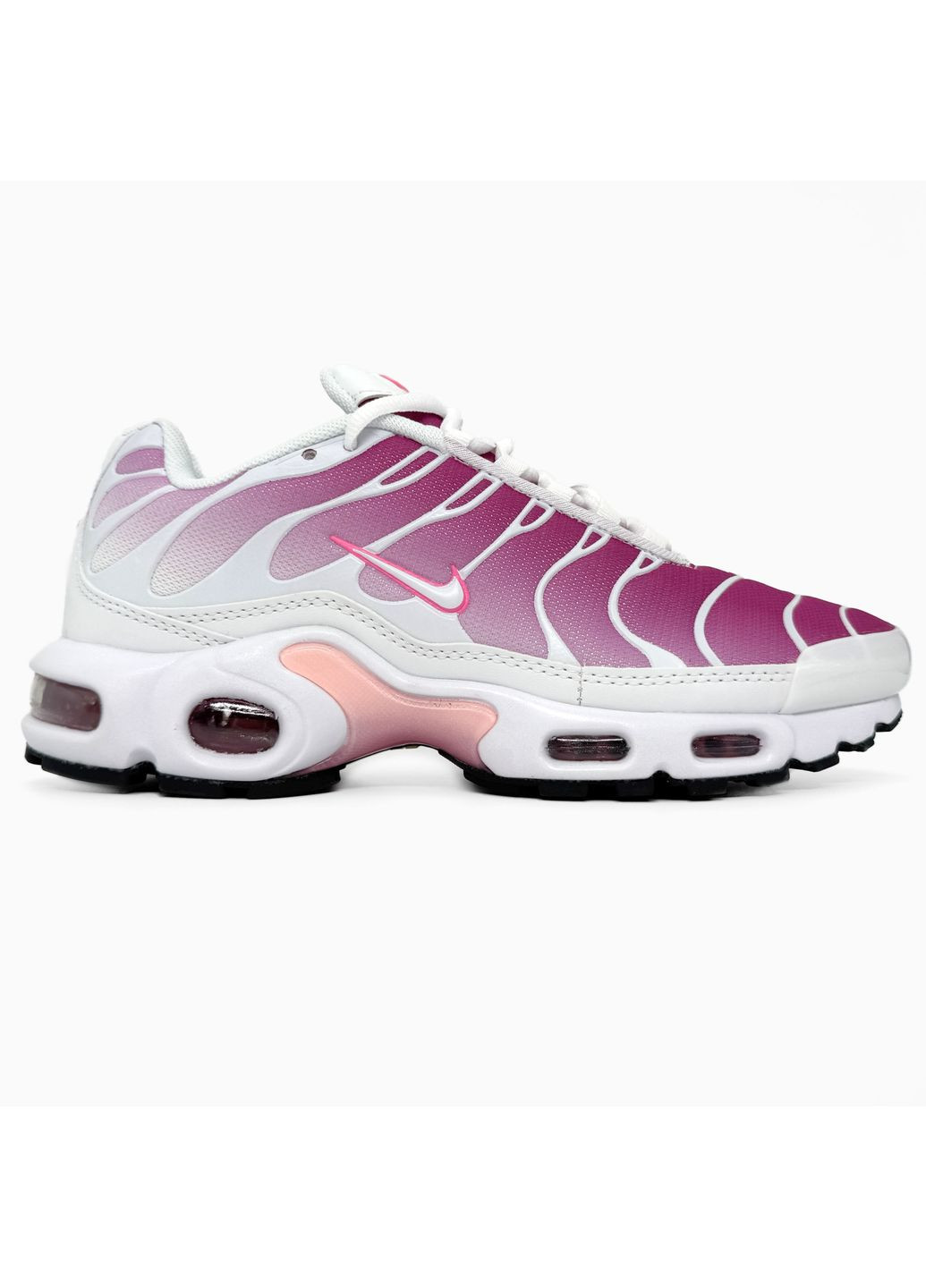 Розовые демисезонные кроссовки мужские nike air max tn plus white / pink найк аир макс тн плюс No Brand