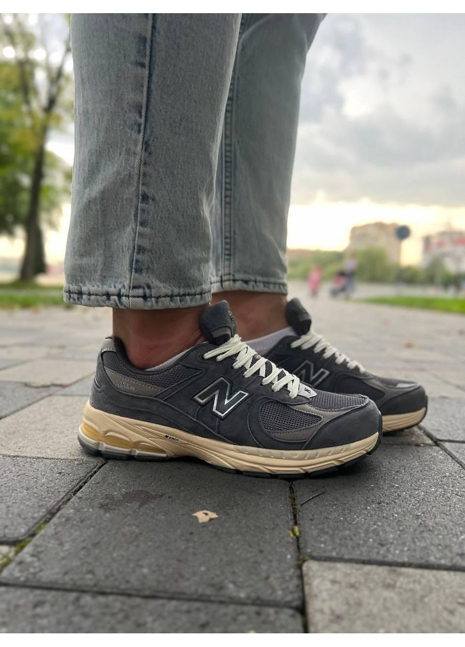 КРОССОВКИ ЖЕНСКИЕ NEW BALANCE M2002R GREY BEIGE НЬЮ БЕЛАНС M2002R No Brand серые демисезоны (367115105)