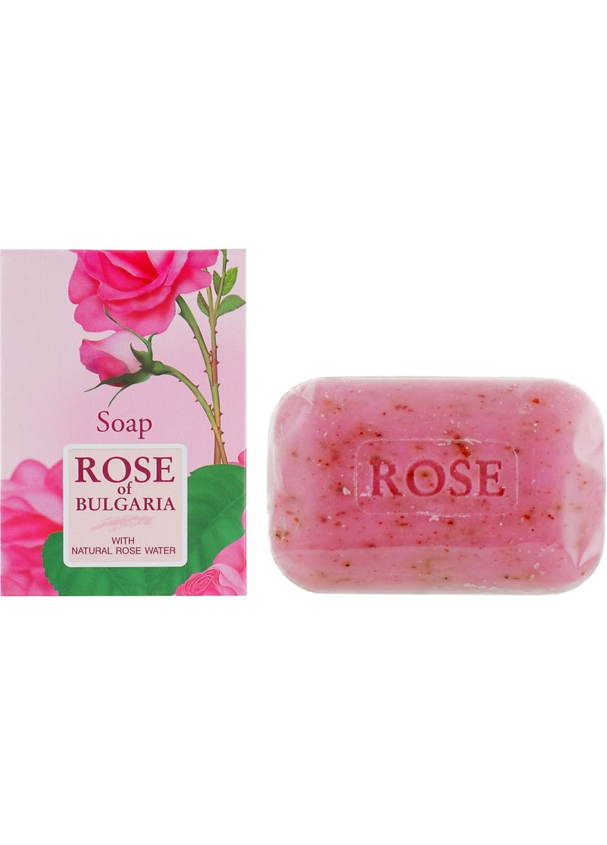 Натуральне косметичне мило з трояндовою водою Rose of Bulgaria Soap 100g (158503-72405) Biofresh (368651748)