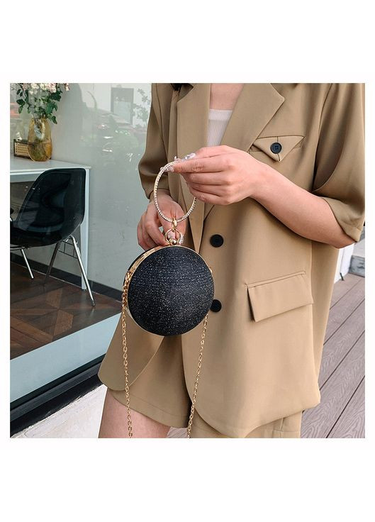 Женская круглая сумка 5007 шар на цепочке No Brand (367041152)