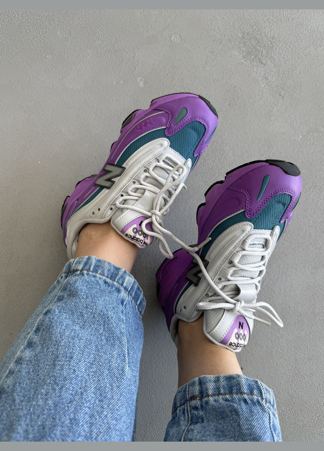 Кроссовки женские New Balance 1000 purple | Нью Беланс 1000 фиолетовые No Brand фиолетовые демисезоны (316507770)