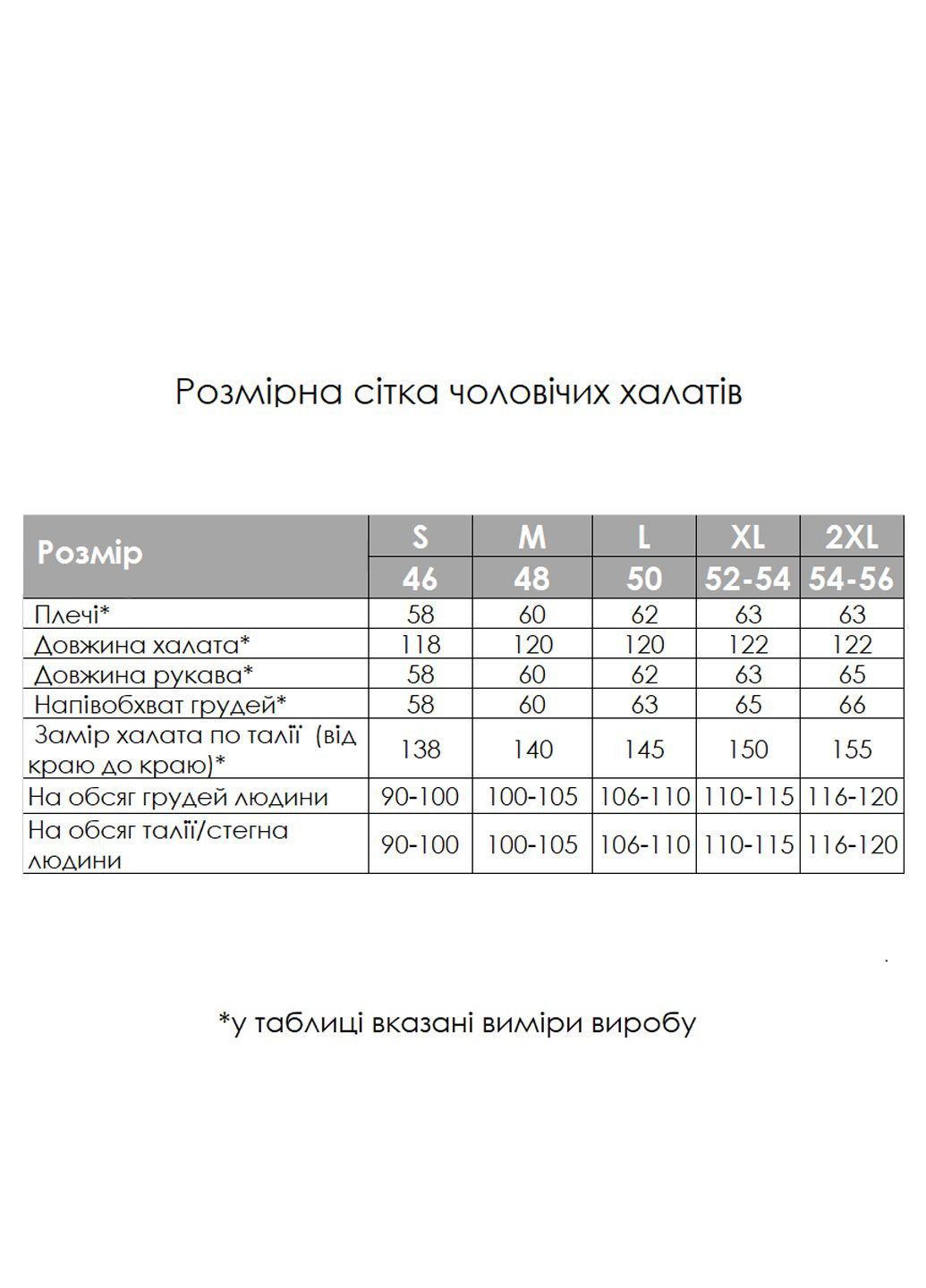 Мужской муслиновый халат, размер M Vishnya (328389370)