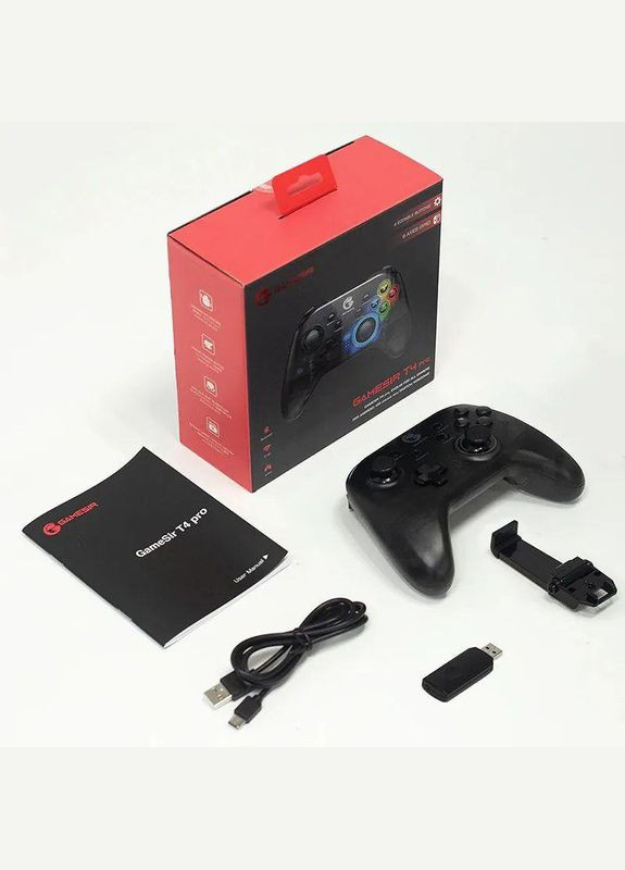 Геймпад T4 Pro Black бездротовий джойстик | Nintendo, Android, iOS, Windows Gamesir (354224147)