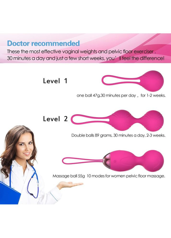 Вагінальні кульки кегеля Gym Balls USB кульки жіночих набір для тренування м'язів професійні Focus (303887893)