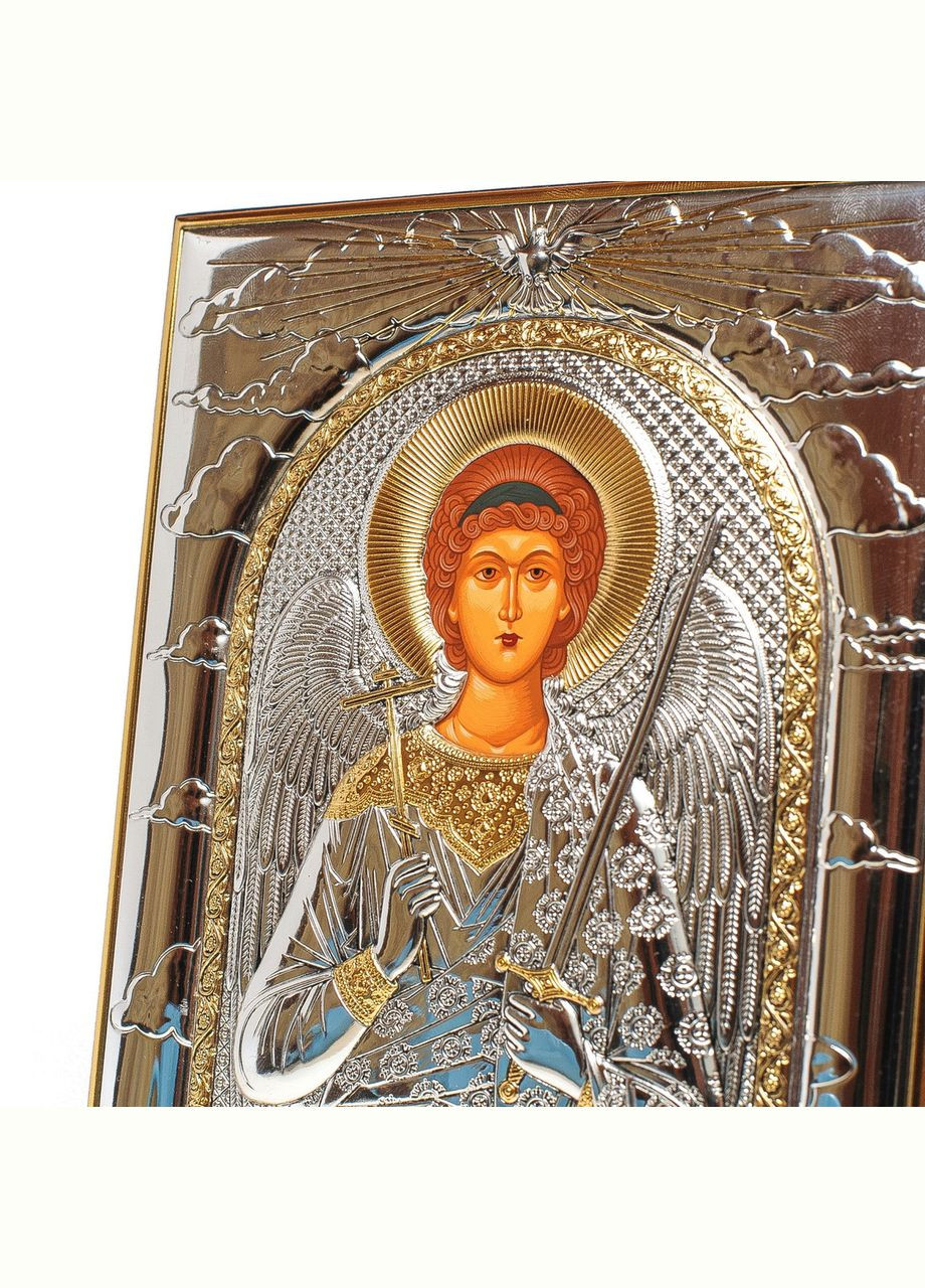 Ікона Ангела Хранителя 16,3х19,2см у срібному окладі з позолотою Silver Axion (266266206)