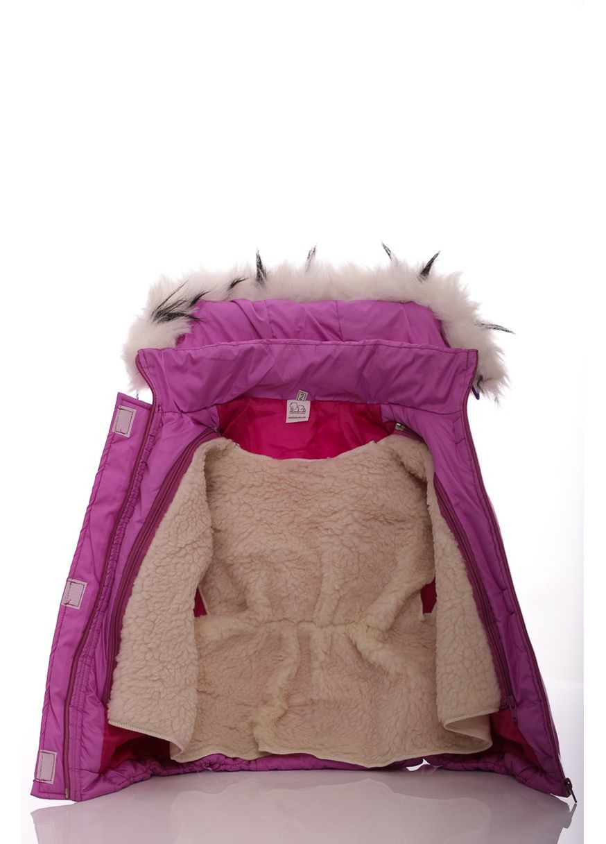 Фиолетовый зимний комбинезон для девочки на синтепоне классика лиловый 92 см (30000) BABYKROHA