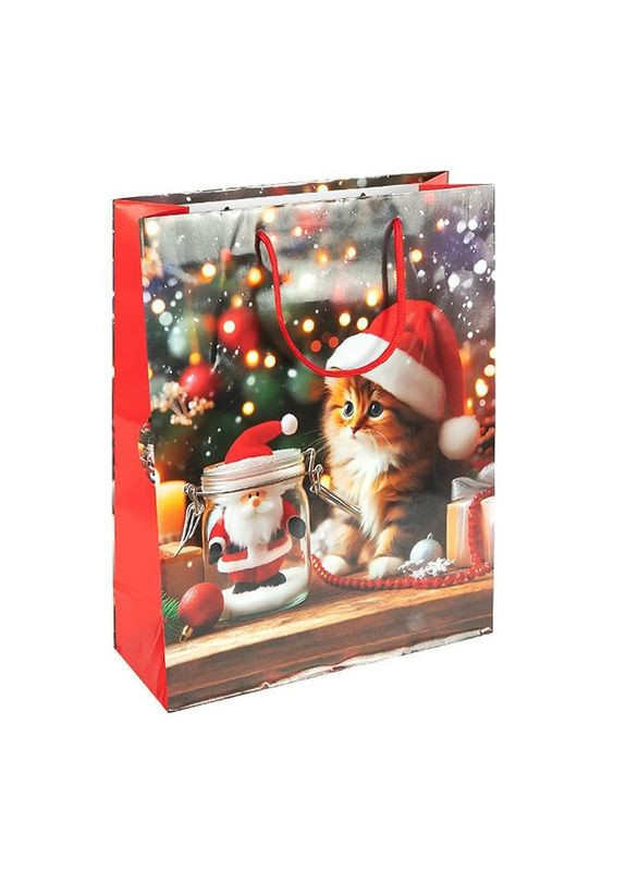 Пакет подарунковий "Новий Рік" 2577-1 розмір 18х21,5х8 см Bambi (368996353)