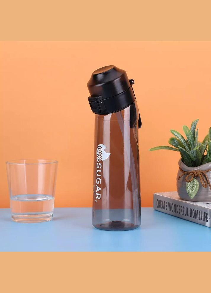 Пляшка для води пластикова 650 мл чорна (R051405) Water Bottle (333707607)
