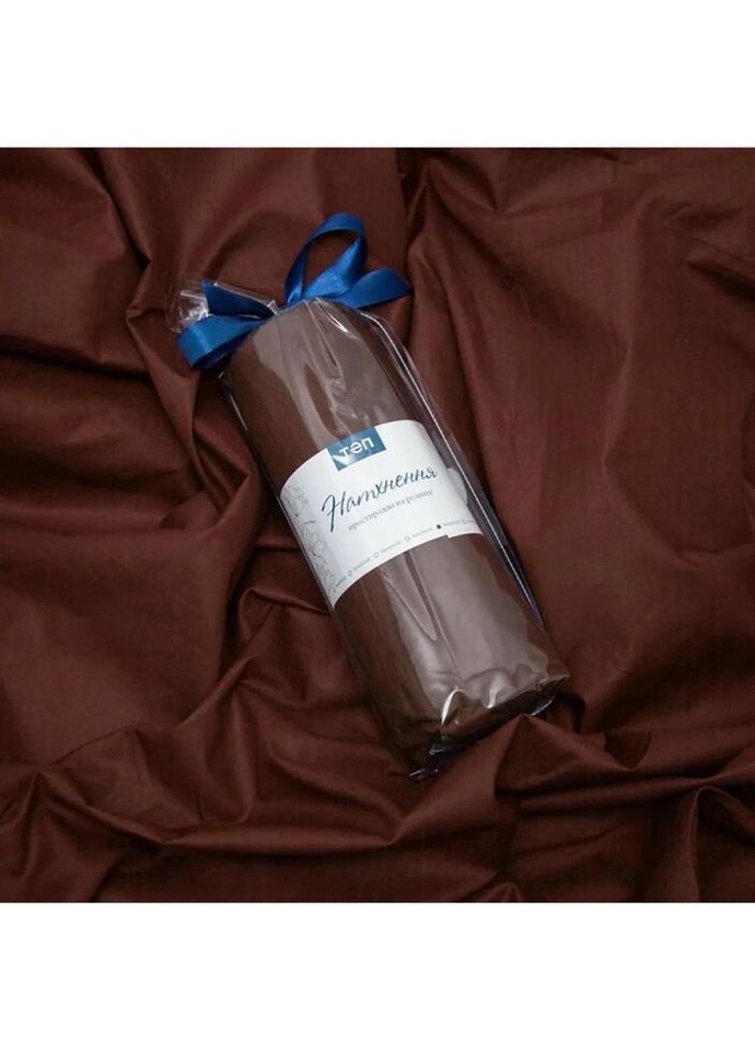 Простирадло-чохол на гумці євро Натхнення 2-04071-28110 215х240 см шоколадна ТЕП (335583870)