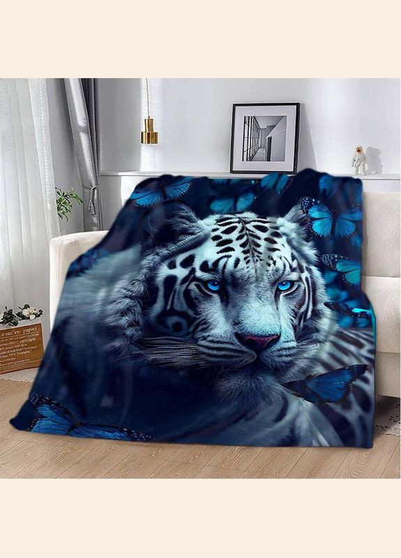 Плед 3D Синяя Тигрица 12417 160х200 см FlexDress (364752197)