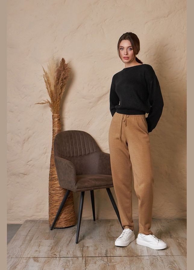 Жіночі в'язані штани з напіввовняної пряжі (2322) Triko Bakh (334710493)