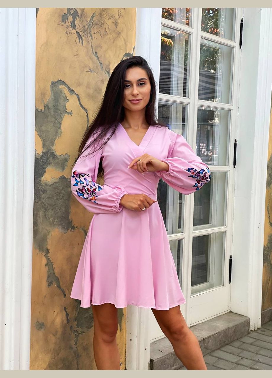 Розовое повседневный платье женское Україна