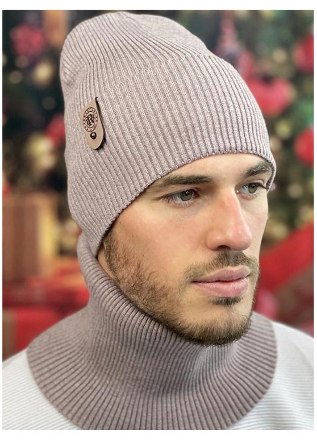 Шапка вязаная мужская + снуд комплект Braxton Алісон (315438100)