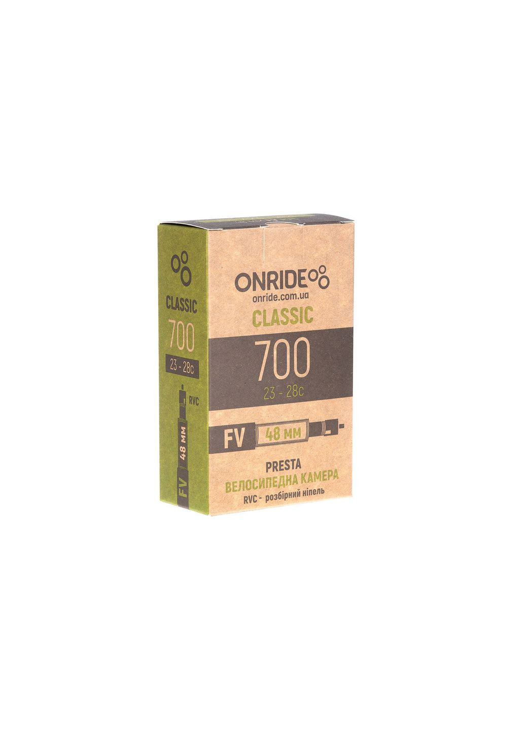 Камера Classic 700 x 23-28c FV 48 мм RVC – разборный ниппель. Onride (369140652)