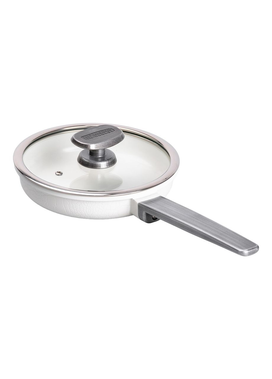 Сковорода универсальная Designed алюминиевая 20 см с антипригарным покрытием, белый MGC (322771241)