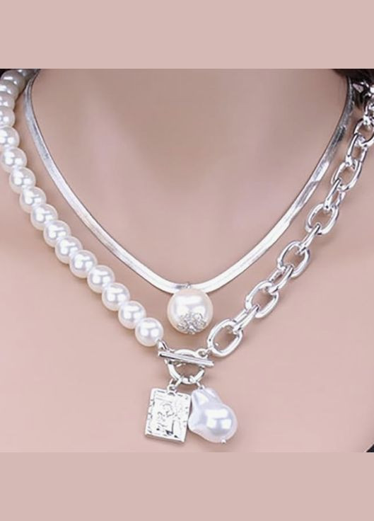 Колье комплект 2 независимых чокера No Brand (339679821)