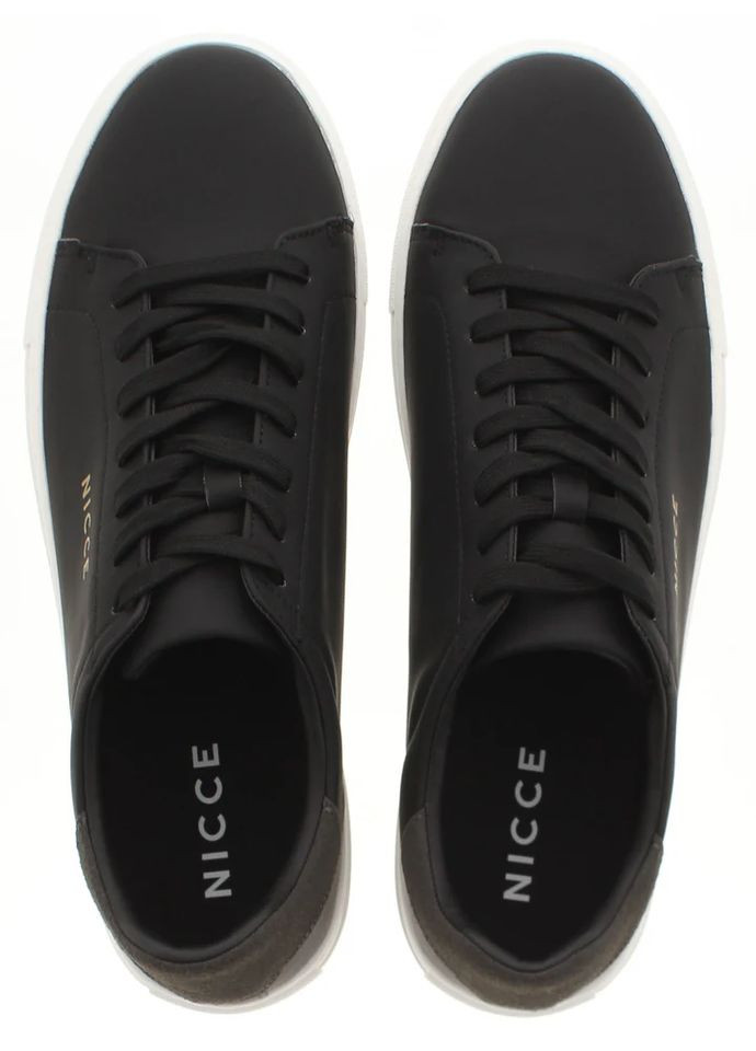 Черные всесезонные мужские черные кроссовки - 41р. Nicce