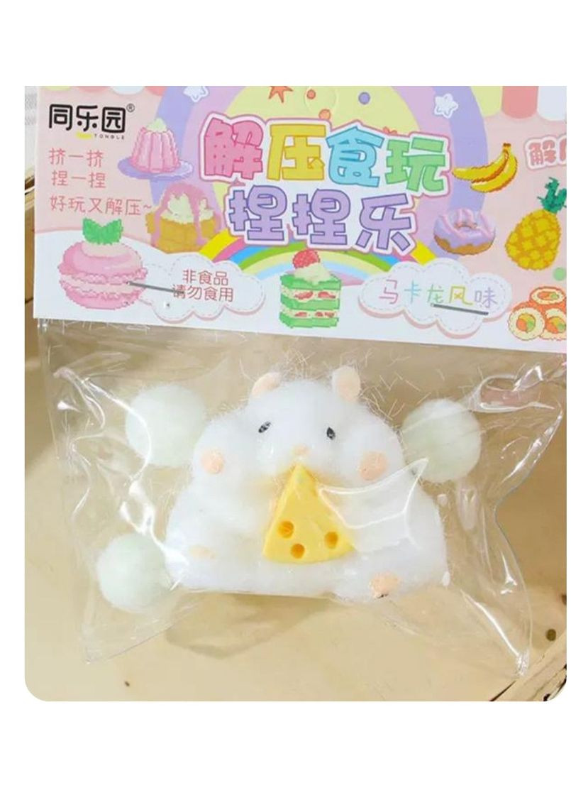 Сквиш антистресс хомяк Белый No Brand (333163182)