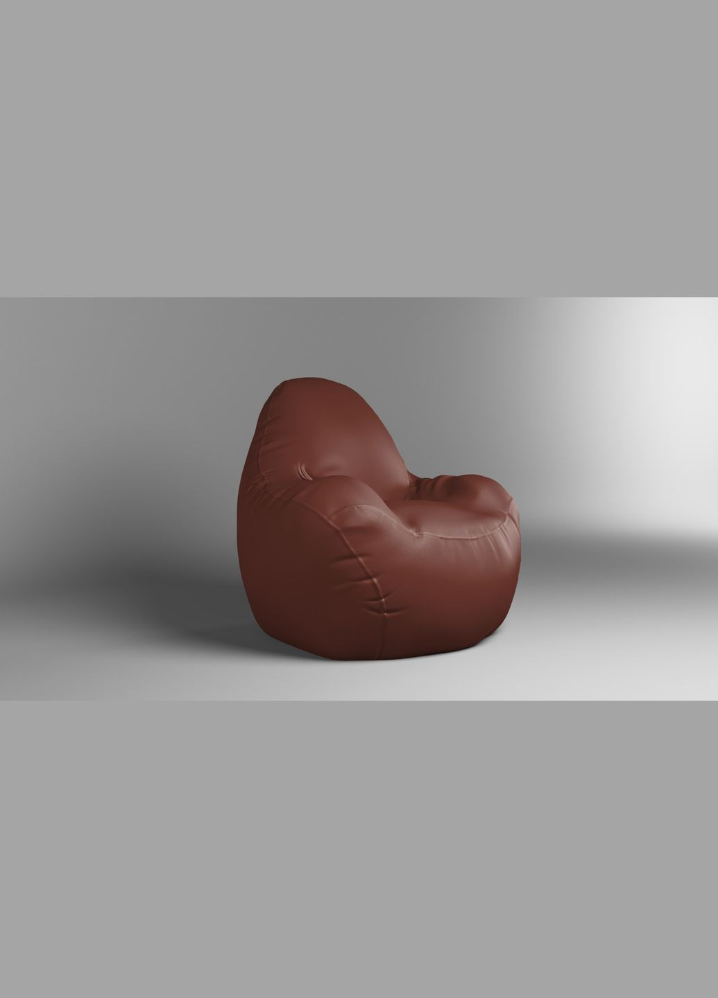 Кресло – мешок Relax 100 см Экокожа Zeus Delux Bright Brown SkyPuff (339871332)