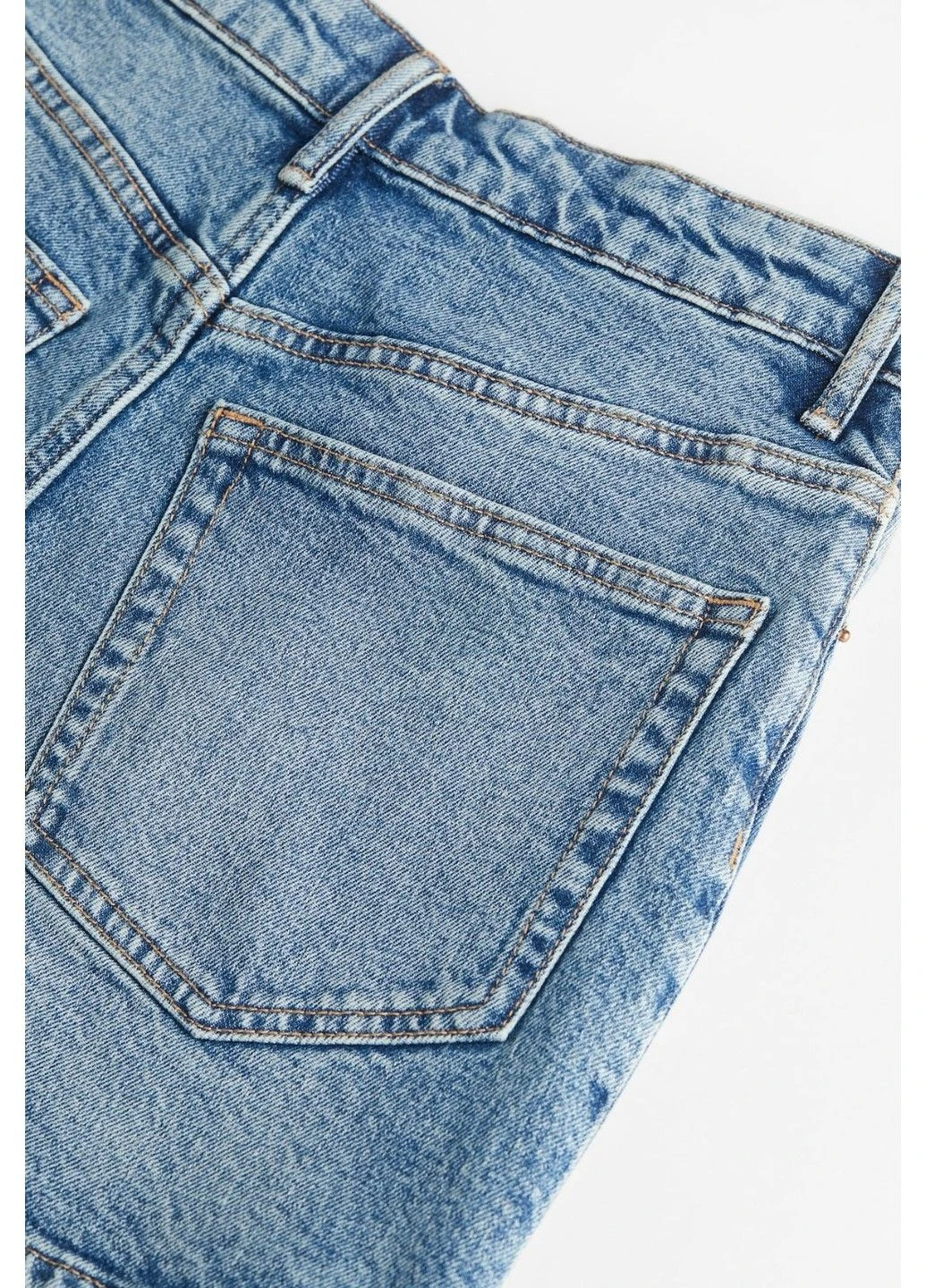 Жіночі джинсові шорти з високою талією High waist (58479) W36 Сині H&M (345064886)