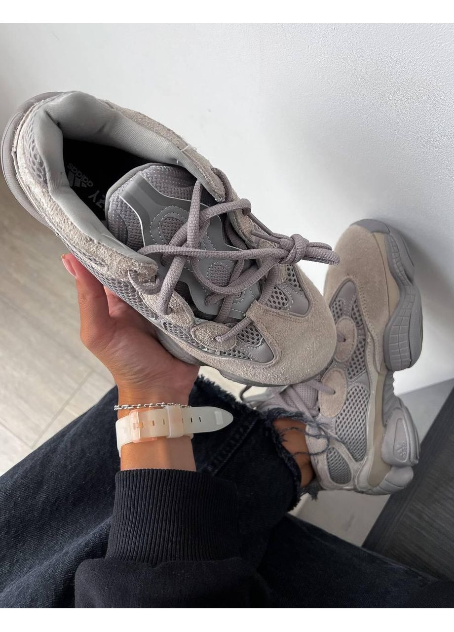 Сірі Осінні кросівки чоловічі adidas yeezy boost 500 ash grey адідас ізі буст No Brand