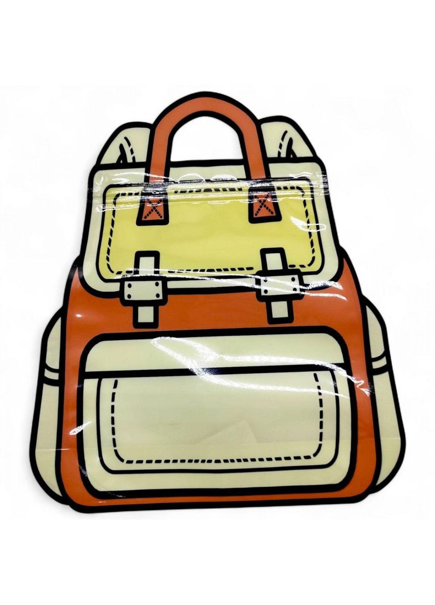 Зип-пакет "Рюкзачок" с прозрачными элементами; 27,5х23,5 см (1-12) MIC (362436951)