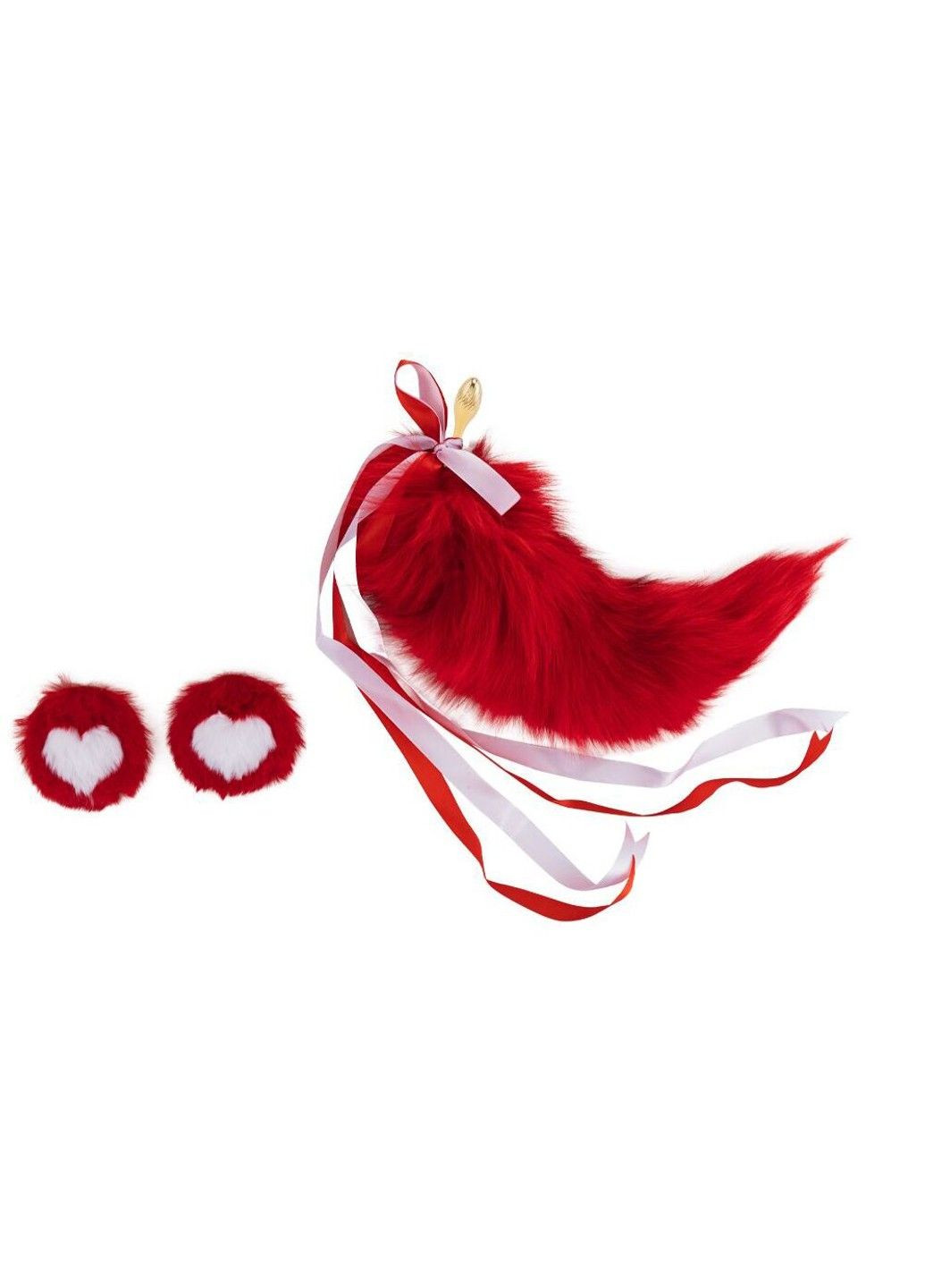 Анальная пробка с хвостом лисицы SEVANDA Red Vixen Set with Pear-shape Plug Lockink (315497894)