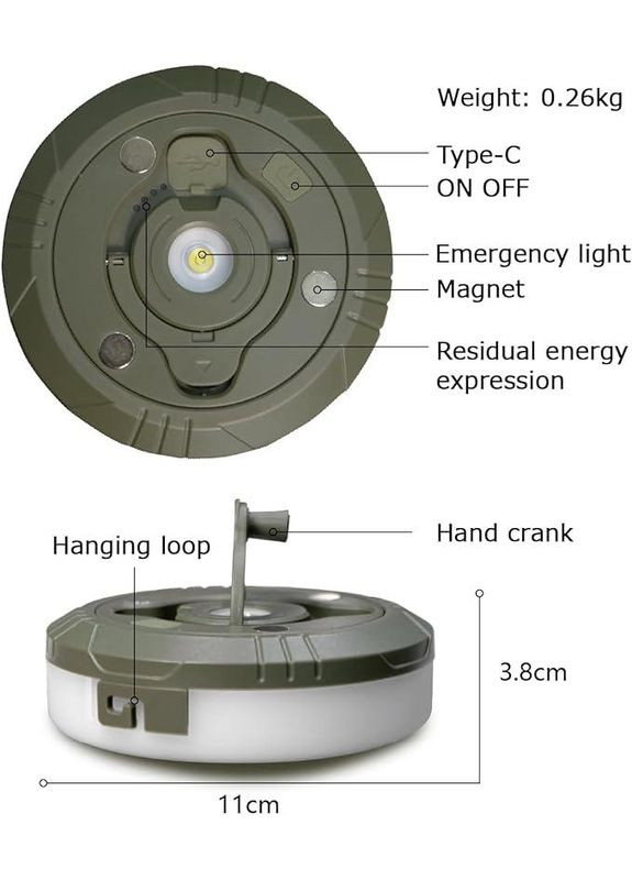 Кемпінговий ліхтар та атмосферні світлодіодні гірлянди 20 м No Brand (316649436)