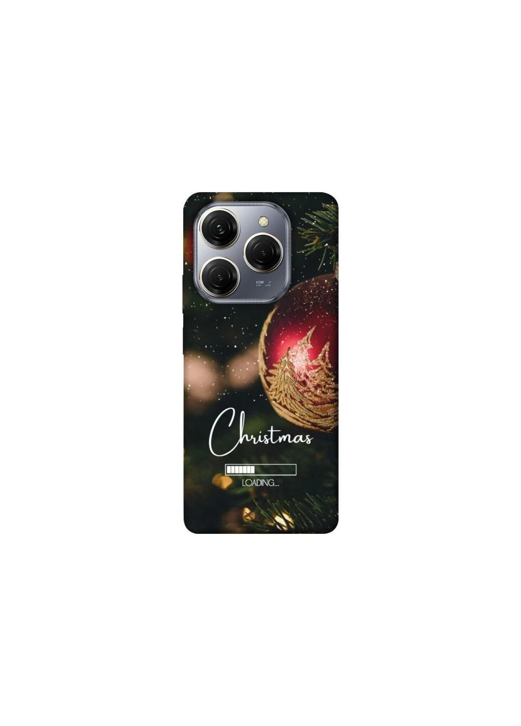Чохол на TECNO Spark 20 Pro Christmas Loading ver.2 Frontalka (375740750)