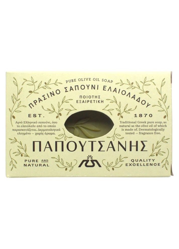 мило тверде натуральне Olive Oil 125 г Papoutsanis (294222898)