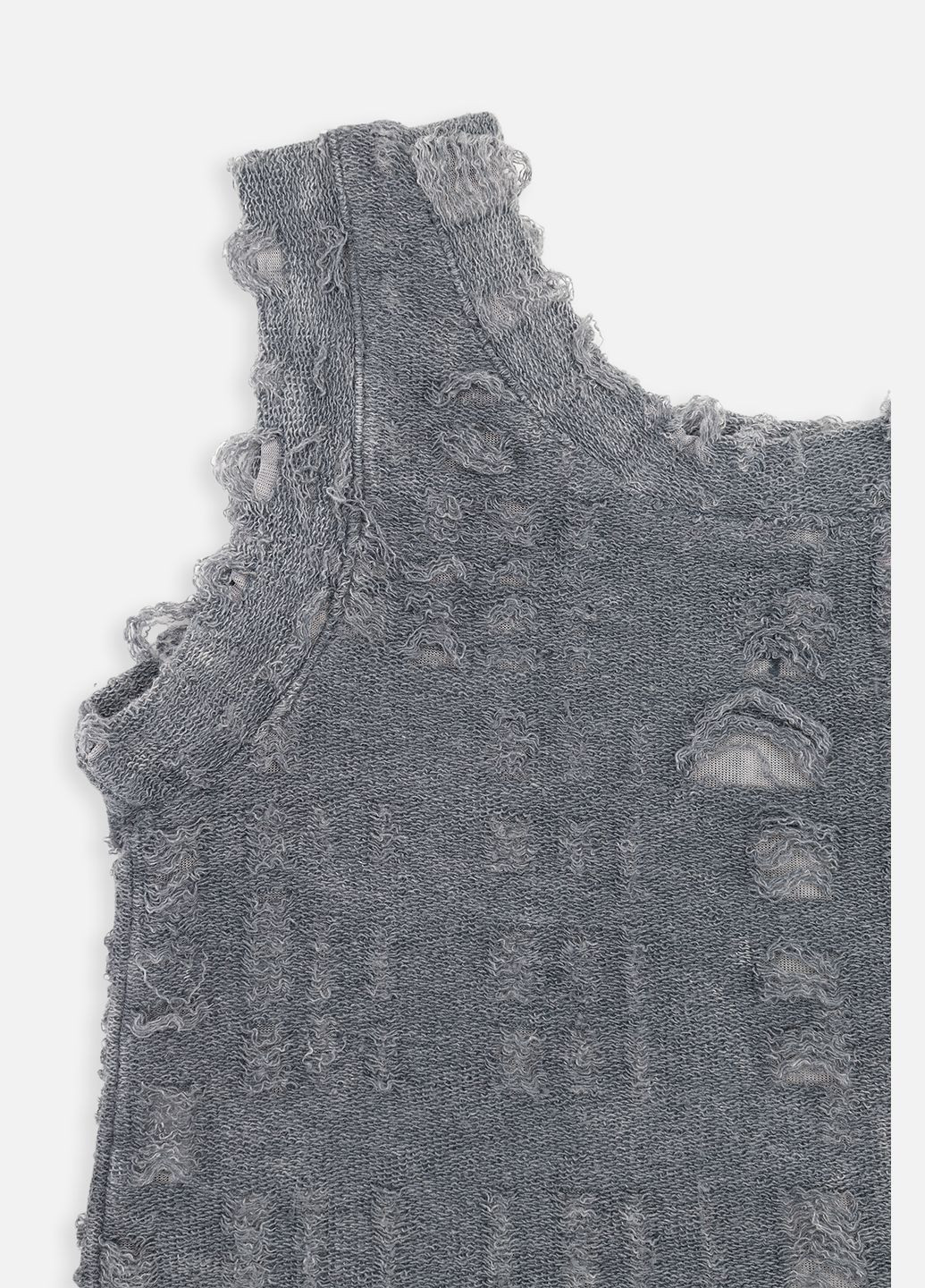 Топ з широкими бретелями для дівчинки колір темно-сірий CB-00267414 Viollen (325812527)