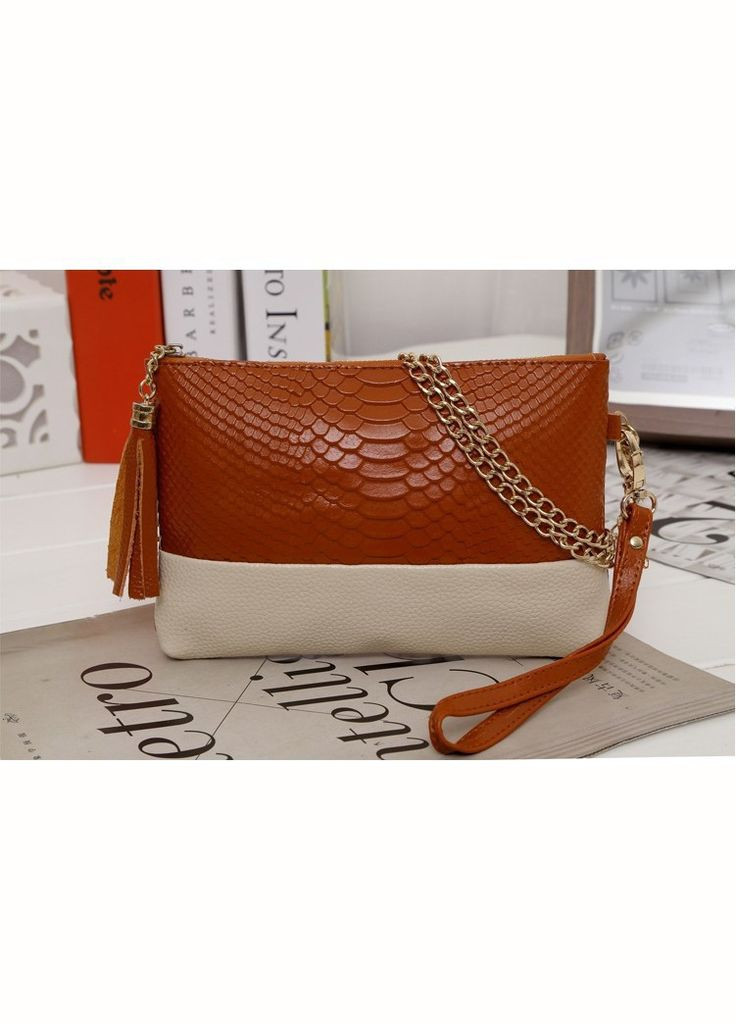 Женский клатч Клео Brown XJXN (330134223)