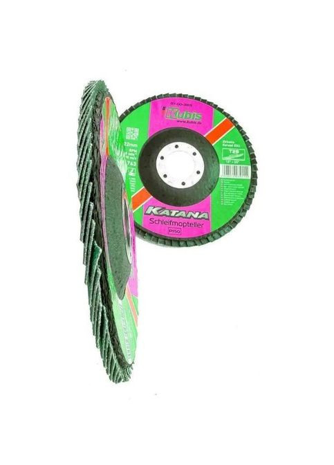 Круг пелюстковий торцовий конічний Т29 Р150, 125*22 мм, Zirconia KATANA Kubis (363054455)