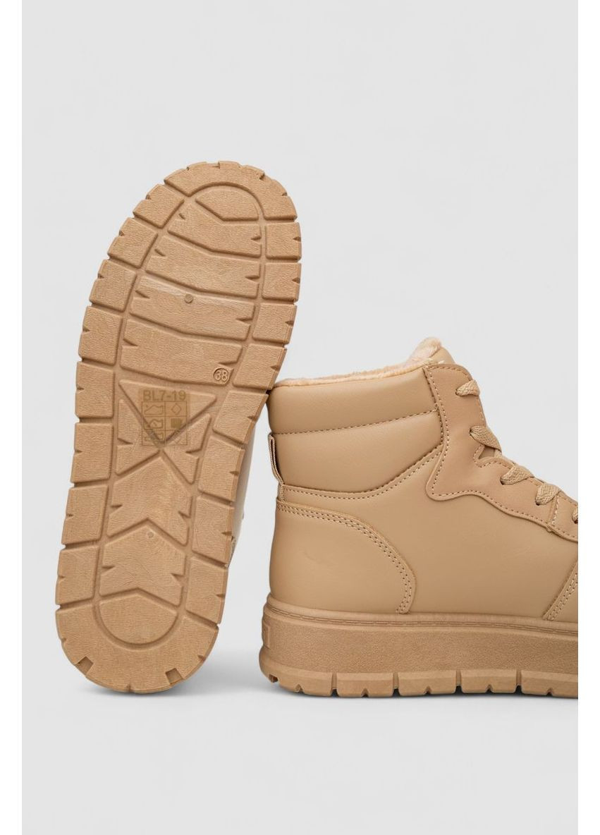 Кросівки жіночі зимові на хутрі Ager 248RBL7 темно-бежеві зими (368485672)