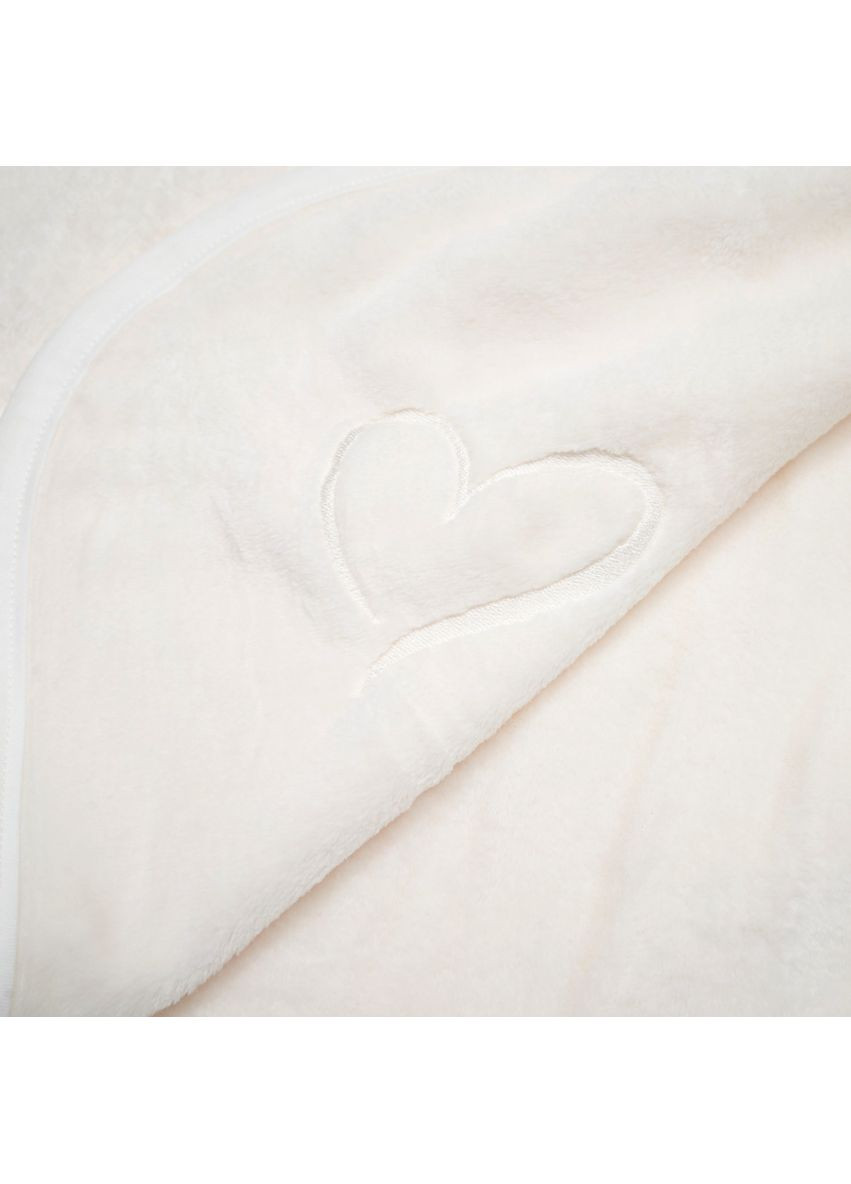 Плед Love, велюр с вышивкой, 90х90 см, молочный () Twins 1426-TVL-202 (360999180)