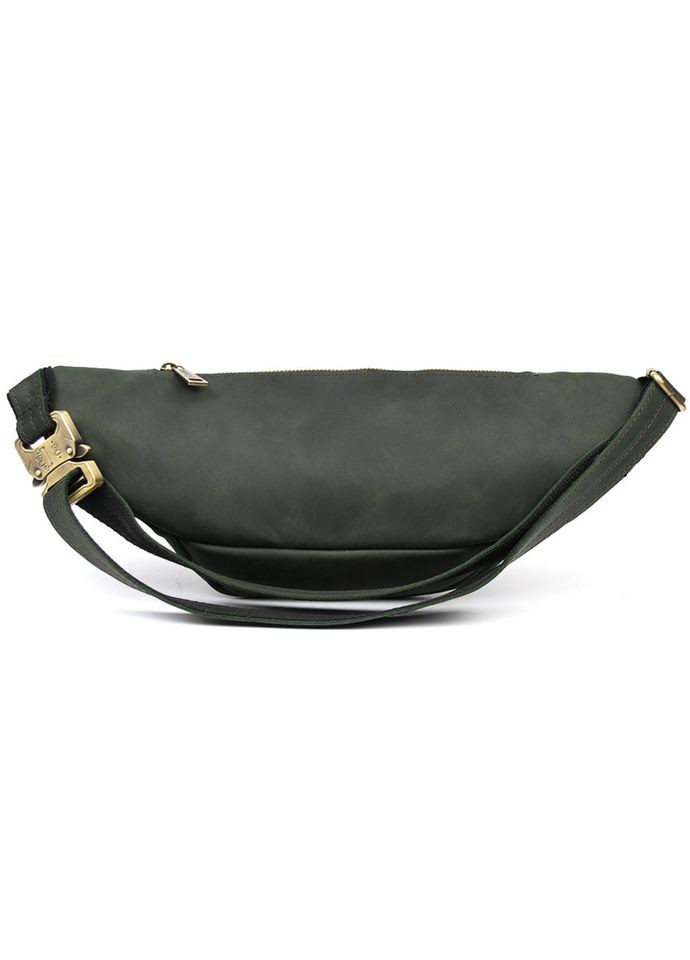 Шкіряна сумка на пояс бренда RE-3036-3md зелена, великий розмір TARWA (322284177)