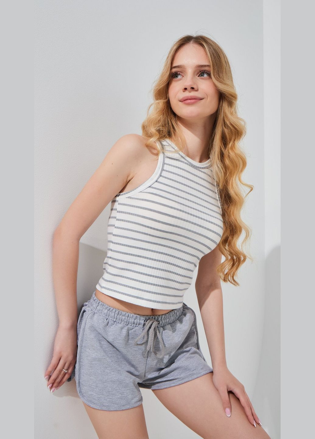 Майка з візерунком для дівчинки GBC02405 134 см shop (2000999211720) LAWA (366426550)