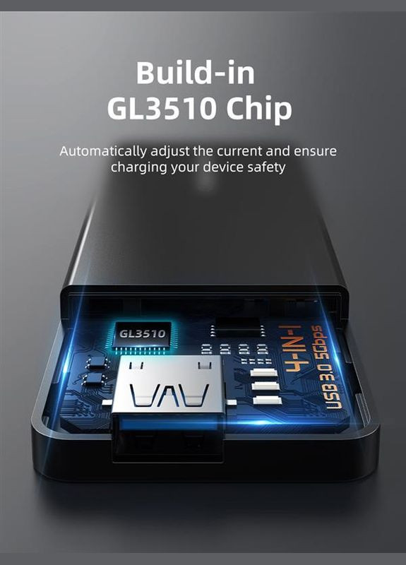 USB-хаб CB02B 4 ports CABLETIME (336958206)