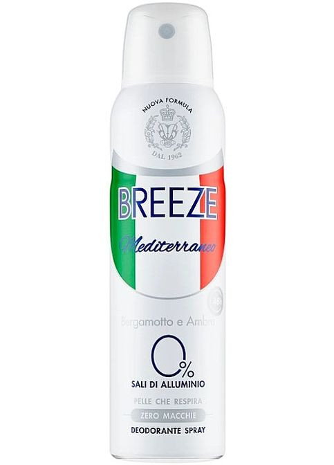 Дезодорант-спрей Mediterraneo Deodorant Spray 0% Aluminum Salts 150ml (1138436-124301) Breeze (368631590)